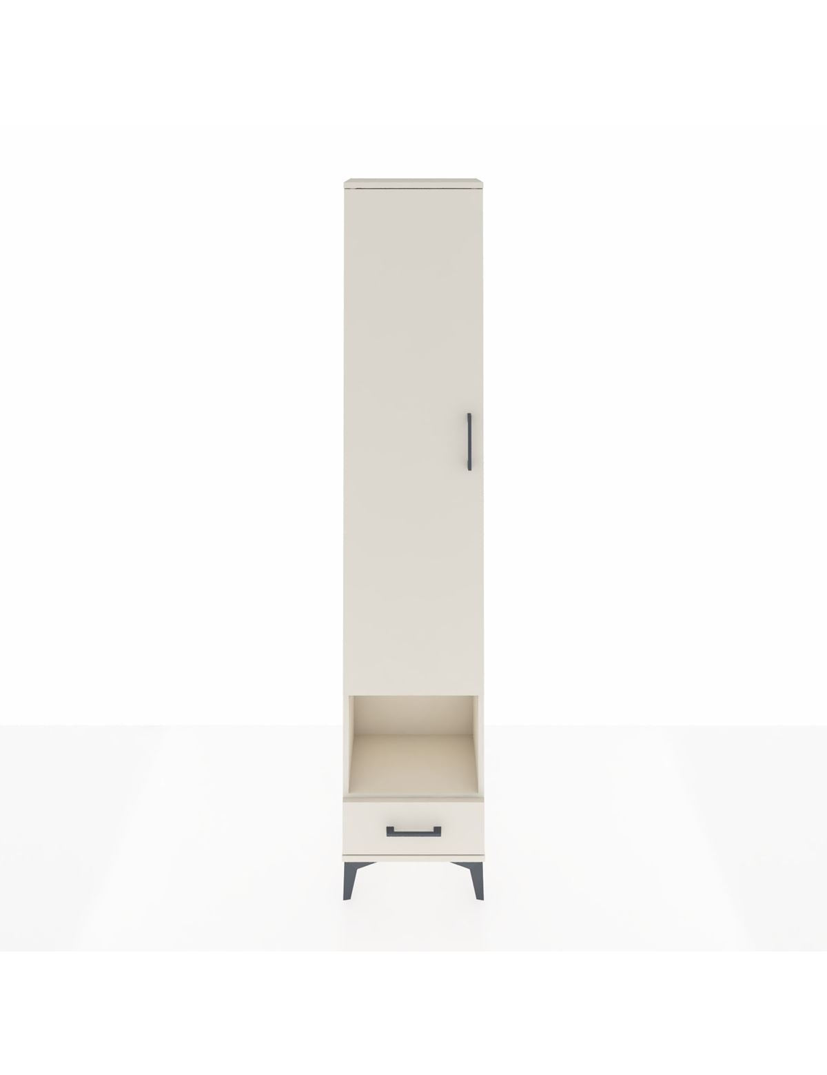 Arges Dolap 3 Raflı Tek Çekmeceli Tek Askılı 44x30x221 Aytaşı-Aytaşı