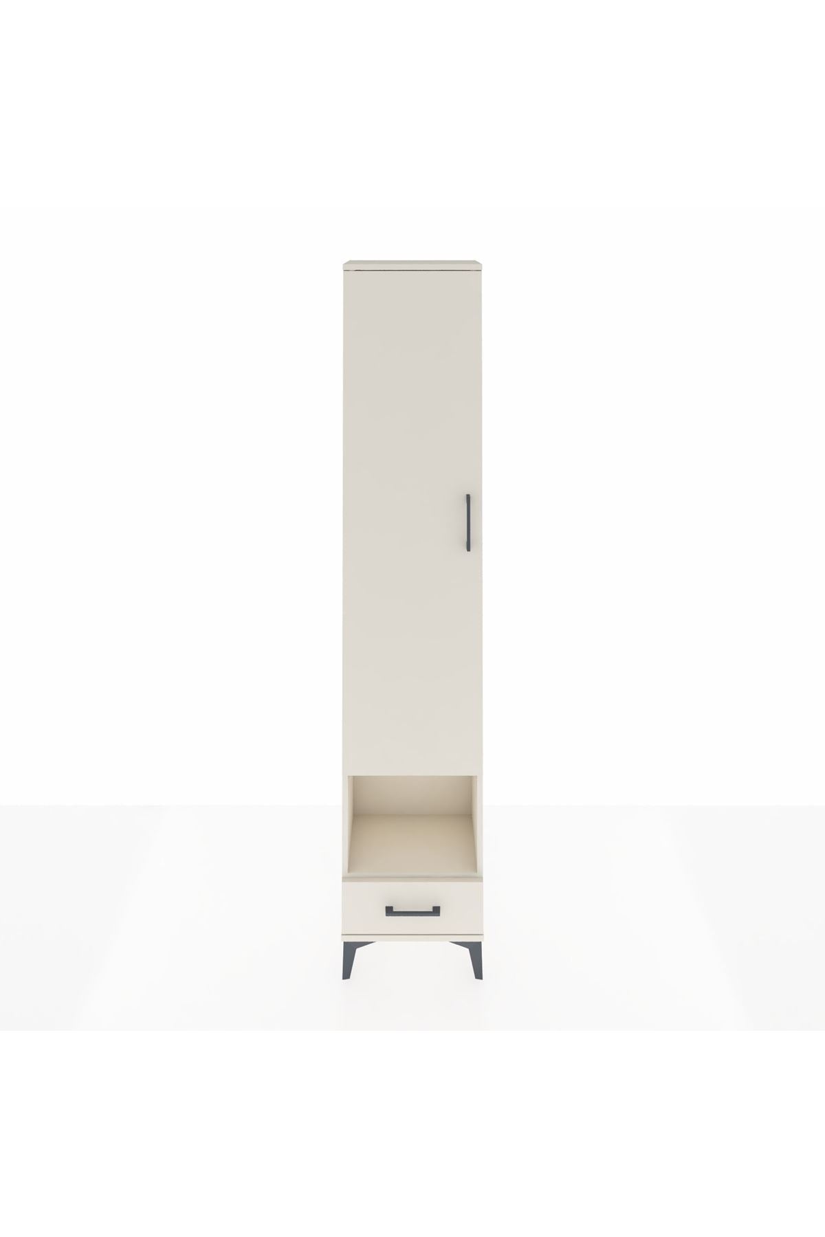 Arges Dolap 3 Raflı Tek Çekmeceli Tek Askılı 44x30x221 Aytaşı-Aytaşı