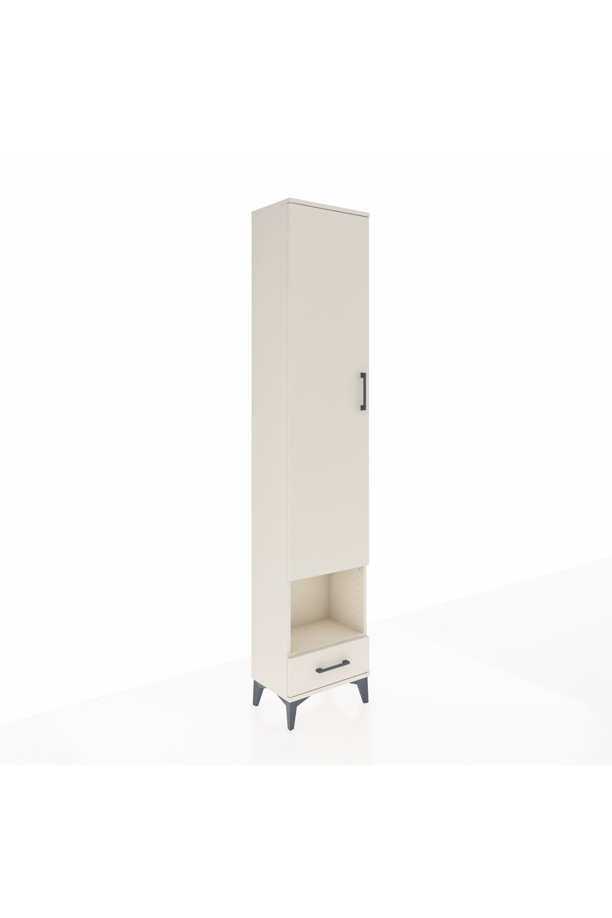 Arges Dolap 5 Raflı Tek Çekmeceli Tek Kapaklı 44x30x221 Aytaşı-Aytaşı