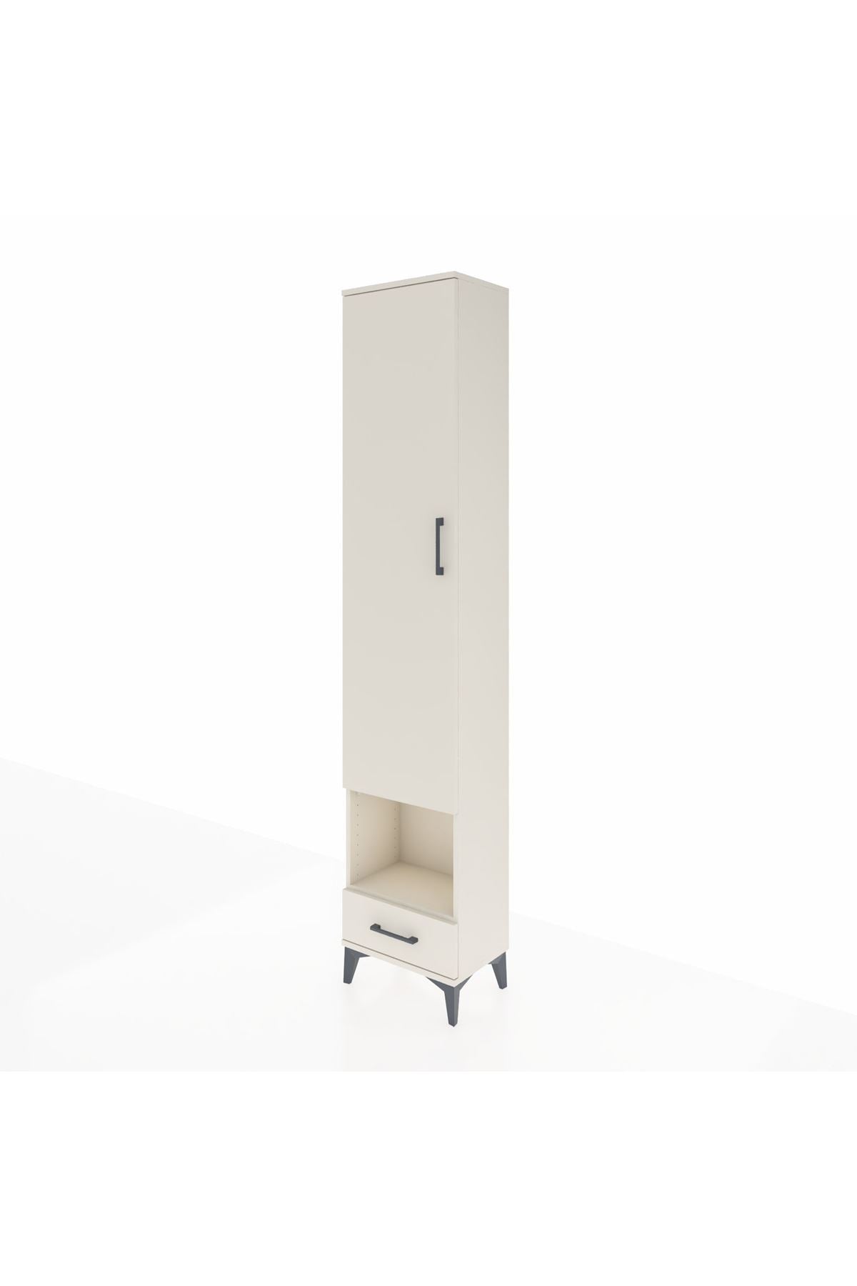 Arges Dolap 5 Raflı Tek Çekmeceli Tek Kapaklı 44x30x221 Aytaşı-Aytaşı