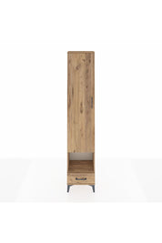 Arges Dolap 5 Raflı Tek Çekmeceli Tek Kapaklı 44x30x221 Çam-Çam