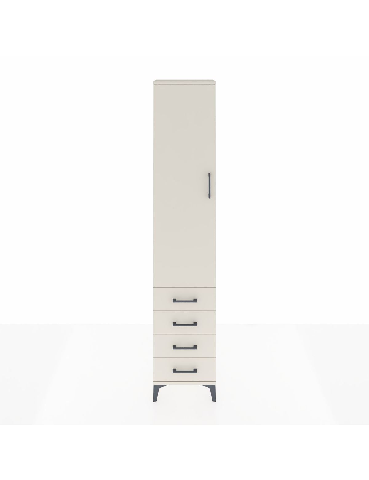 Arges Dolap 2 Raflı 4 Çekmeceli Tek Askılı 44x30x221 Aytaşı-Aytaşı