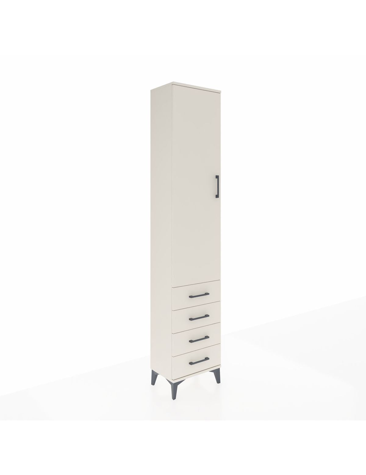 Arges Dolap 2 Raflı 4 Çekmeceli Tek Askılı 44x30x221 Aytaşı-Aytaşı