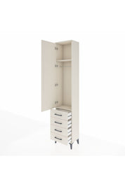 Arges Dolap 2 Raflı 4 Çekmeceli Tek Askılı 44x30x221 Aytaşı-Aytaşı