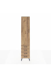 Arges Dolap 2 Raflı 4 Çekmeceli Tek Askılı 44x30x221 Aytaşı-Çam