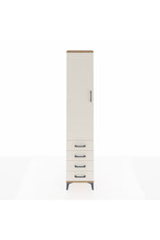 Arges Dolap 2 Raflı 4 Çekmeceli Tek Askılı 44x30x221 Çam-Aytaşı