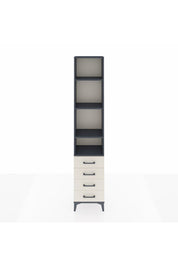 Arges Dolap 4 Raflı 4 Çekmeceli 44x30x221 Antrasit-Aytaşı