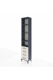 Arges Dolap 4 Raflı 4 Çekmeceli 44x30x221 Antrasit-Aytaşı