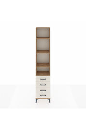 Arges Dolap 4 Raflı 4 Çekmeceli 44x30x221 Çam-Aytaşı