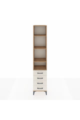 Arges Dolap 4 Raflı 4 Çekmeceli 44x30x221
