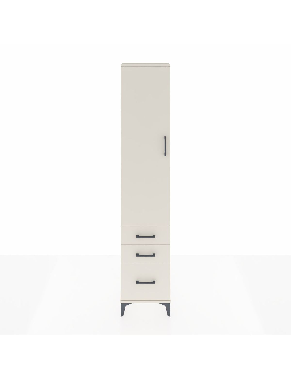 Arges Dolap 2 Raflı 3 Çekmeceli Tek Askılı 44x30x221 Aytaşı-Aytaşı