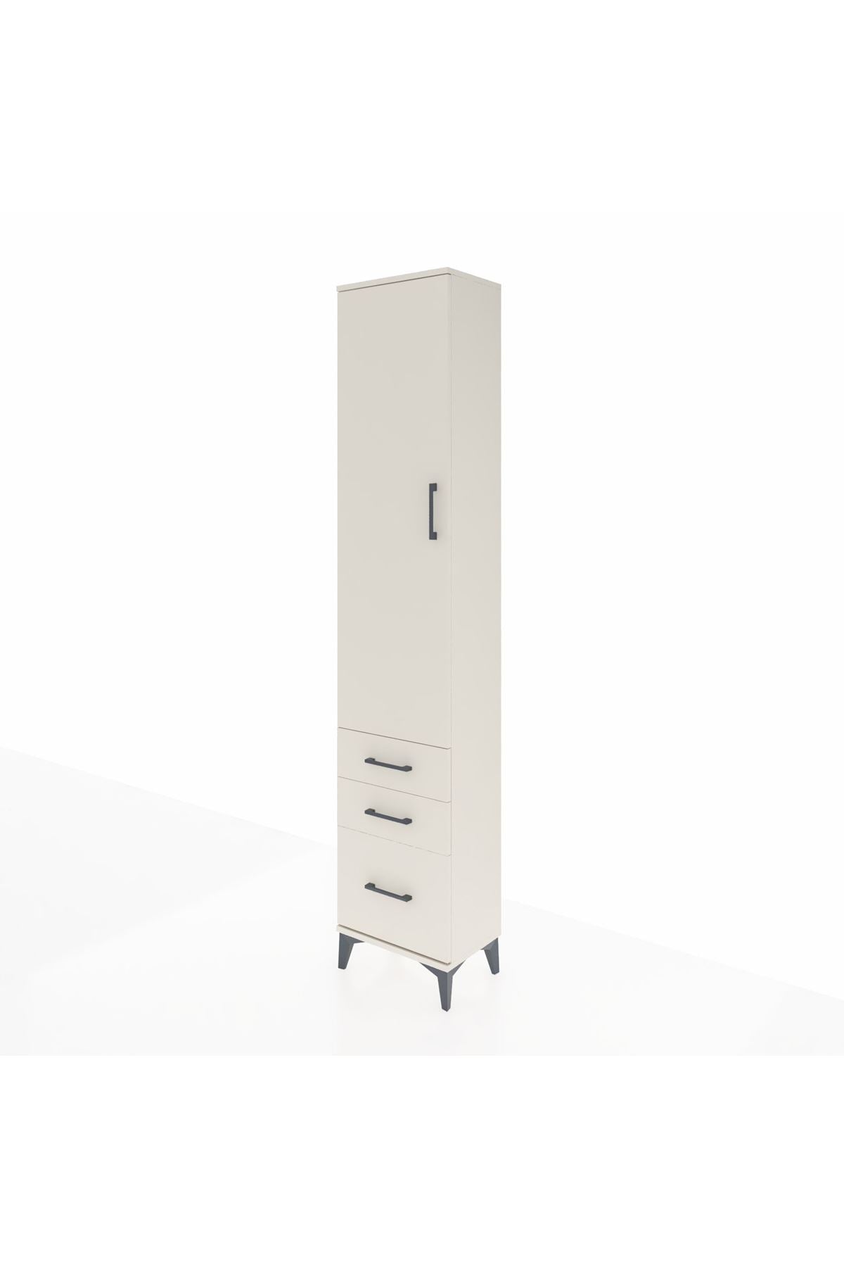 Arges Dolap 2 Raflı 3 Çekmeceli Tek Askılı 44x30x221 Aytaşı-Aytaşı