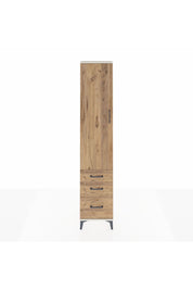 Arges Dolap 2 Raflı 3 Çekmeceli Tek Askılı 44x30x221 Aytaşı-Çam