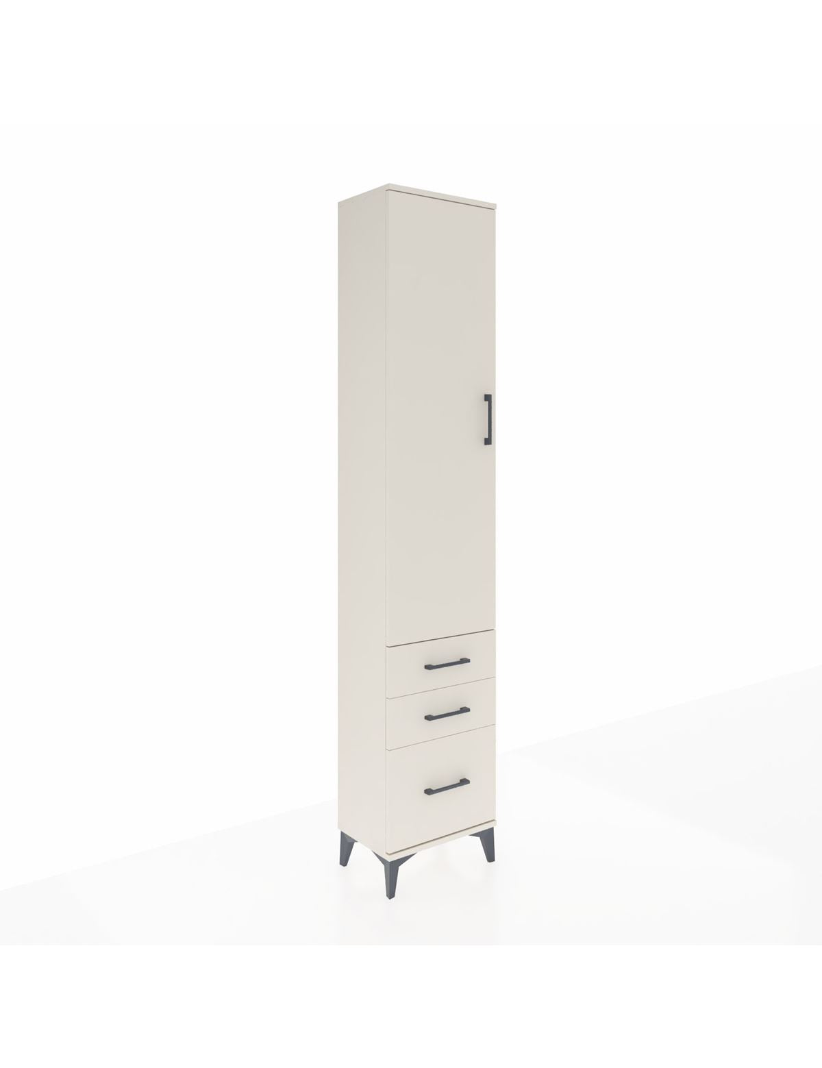 Arges Dolap 4 Raflı 3 Çekmeceli Tek Kapaklı 44x30x221 Aytaşı-Aytaşı