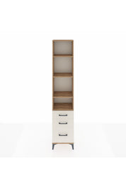 Arges Dolap 4 Raflı 3 Çekmeceli 44x30x221 Çam-Aytaşı