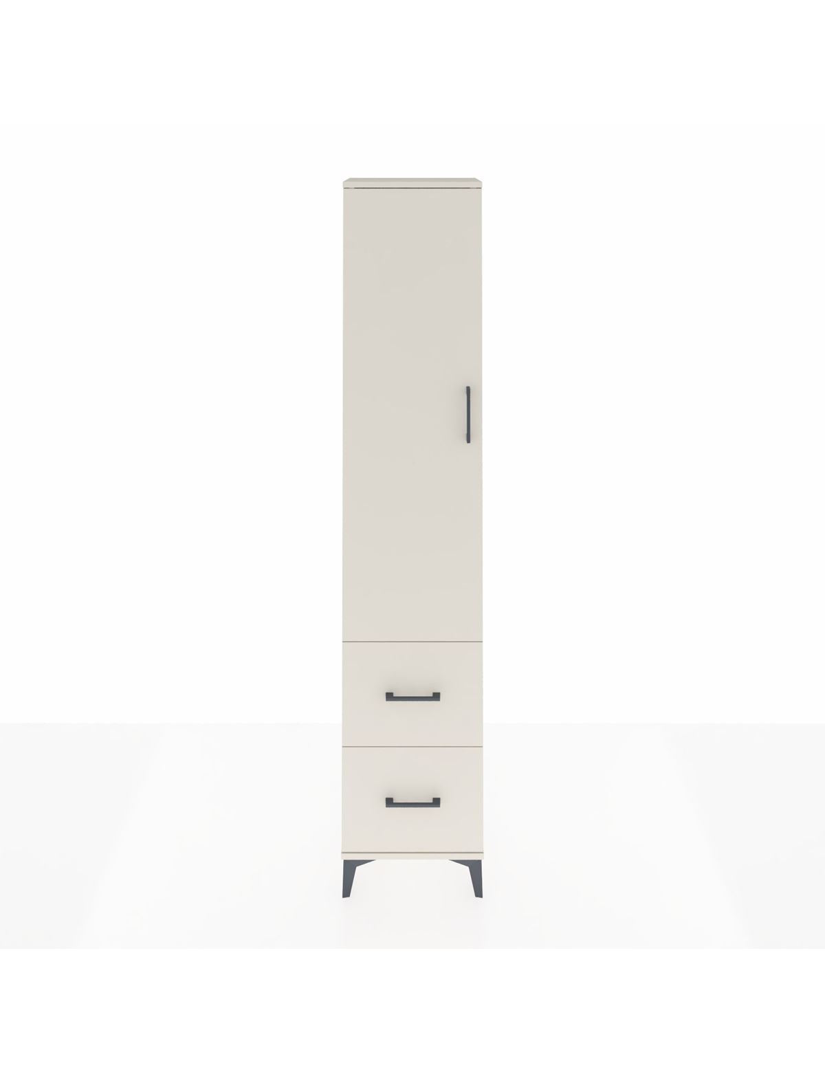 Arges Dolap 2 Raflı 2 Çekmeceli Tek Askılı 44x30x221 Aytaşı-Aytaşı