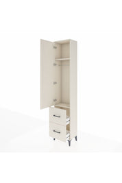 Arges Dolap 2 Raflı 2 Çekmeceli Tek Askılı 44x30x221 Aytaşı-Aytaşı