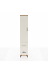 Arges Dolap 2 Raflı 2 Çekmeceli Tek Askılı 44x30x221