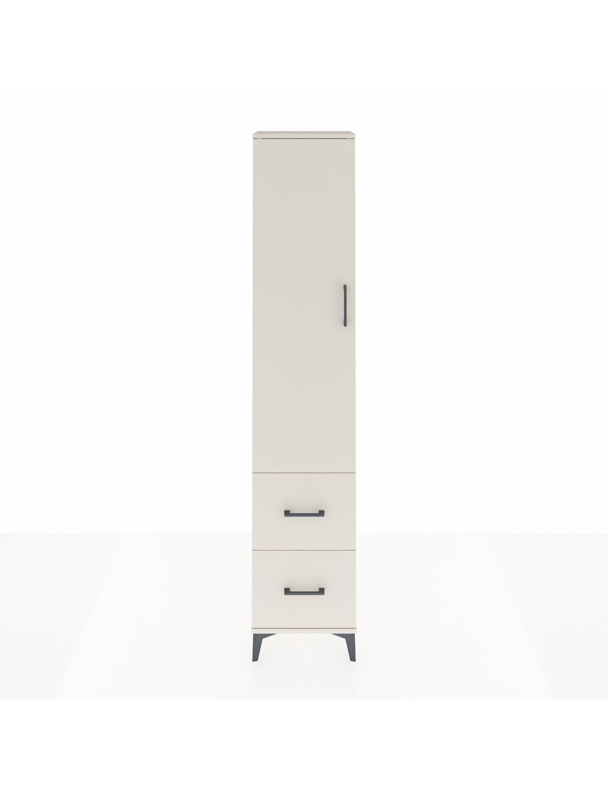 Arges Dolap 4 Raflı 2 Çekmeceli Tek Kapaklı 44x30x221 Aytaşı-Aytaşı