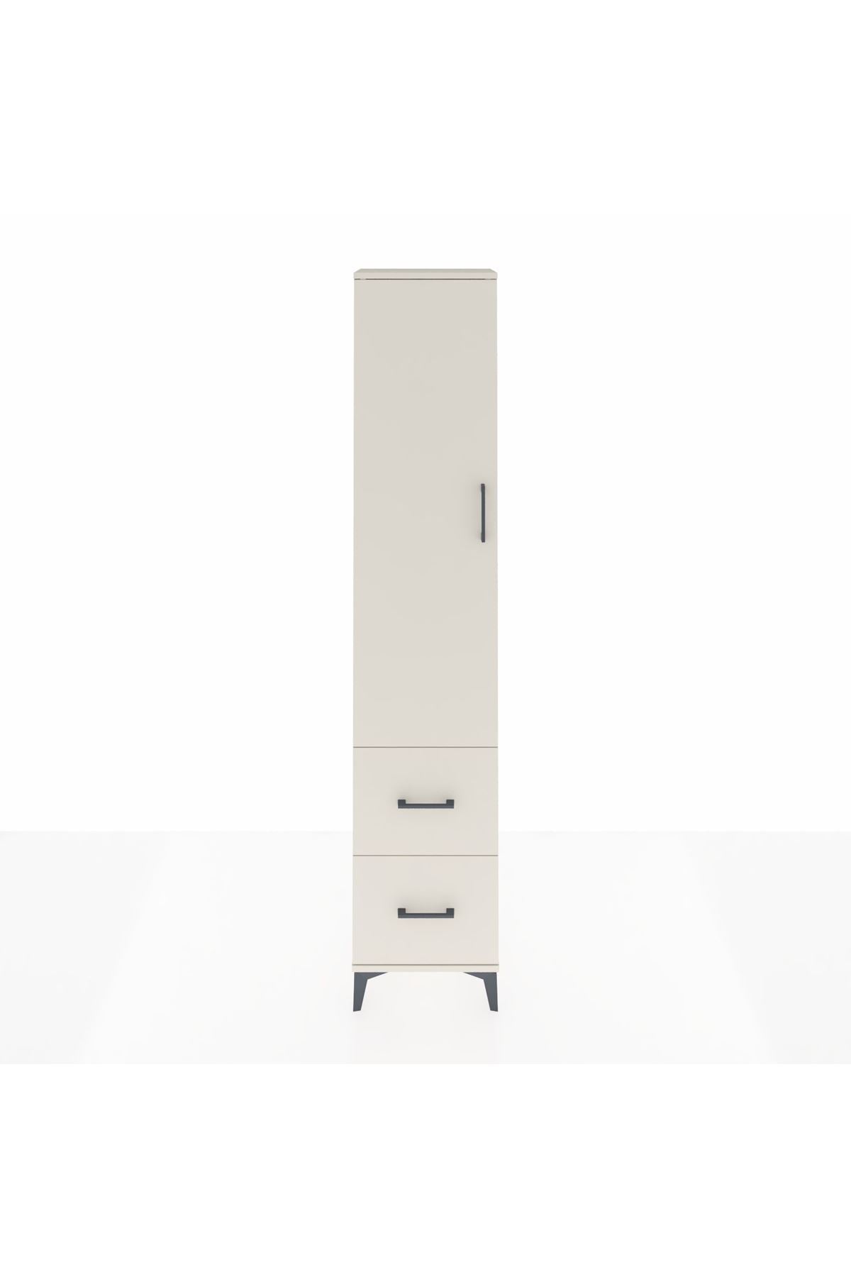 Arges Dolap 4 Raflı 2 Çekmeceli Tek Kapaklı 44x30x221 Aytaşı-Aytaşı