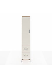 Arges Dolap 4 Raflı 2 Çekmeceli Tek Kapaklı 44x30x221 Çam-Aytaşı