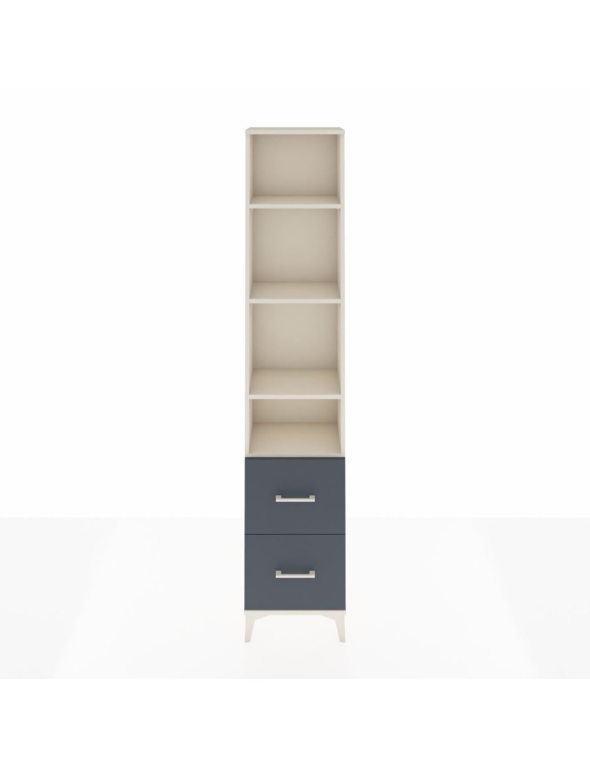 Arges Dolap 4 Raflı 2 Çekmeceli 44x30x221 Aytaşı-Antrasit