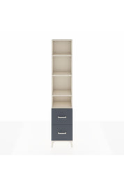 Arges Dolap 4 Raflı 2 Çekmeceli 44x30x221 Aytaşı-Antrasit