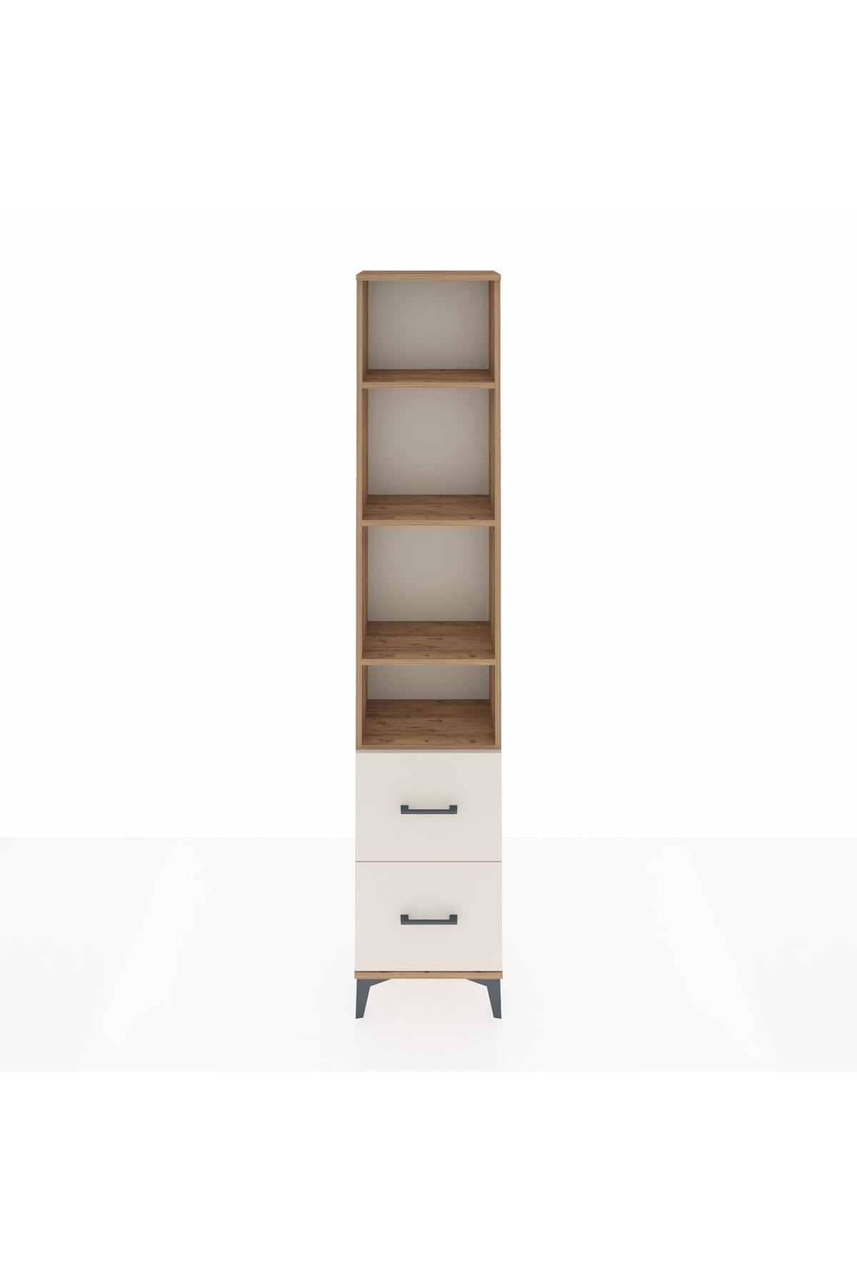 Arges Dolap 4 Raflı 2 Çekmeceli 44x30x221 Çam-Aytaşı