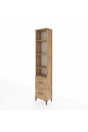 Arges Dolap 4 Raflı 2 Çekmeceli 44x30x221 Çam-Çam