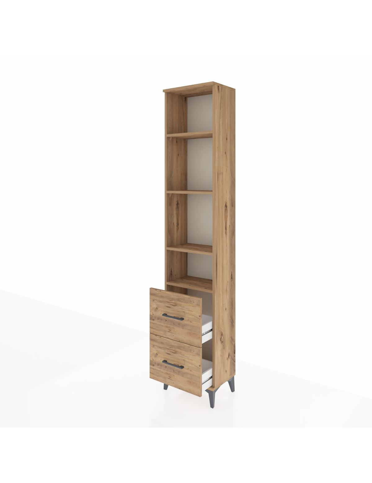Arges Dolap 4 Raflı 2 Çekmeceli 44x30x221 - S28M036V9A