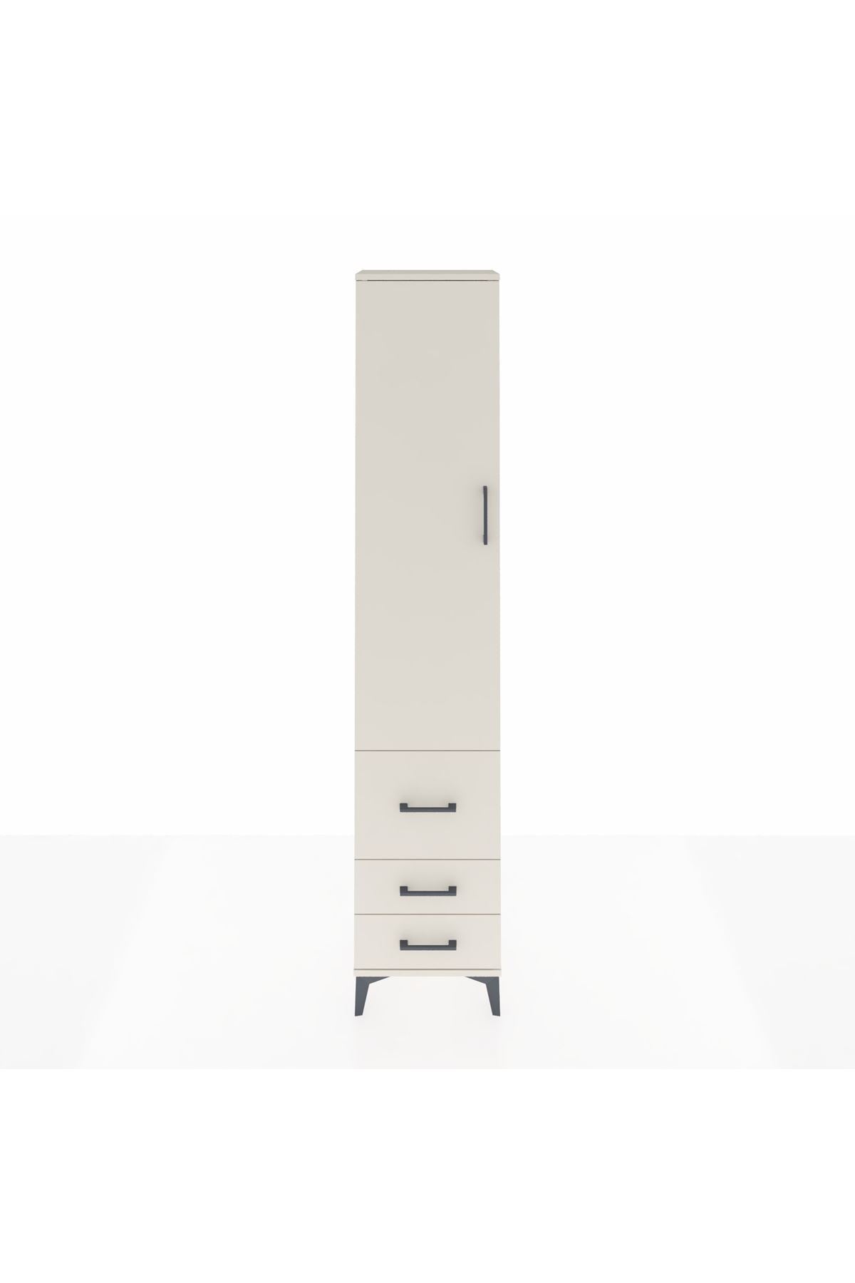 Arges Dolap 2 Raflı 3 Çekmeceli Tek Askılı 44x30x221 Aytaşı-Aytaşı