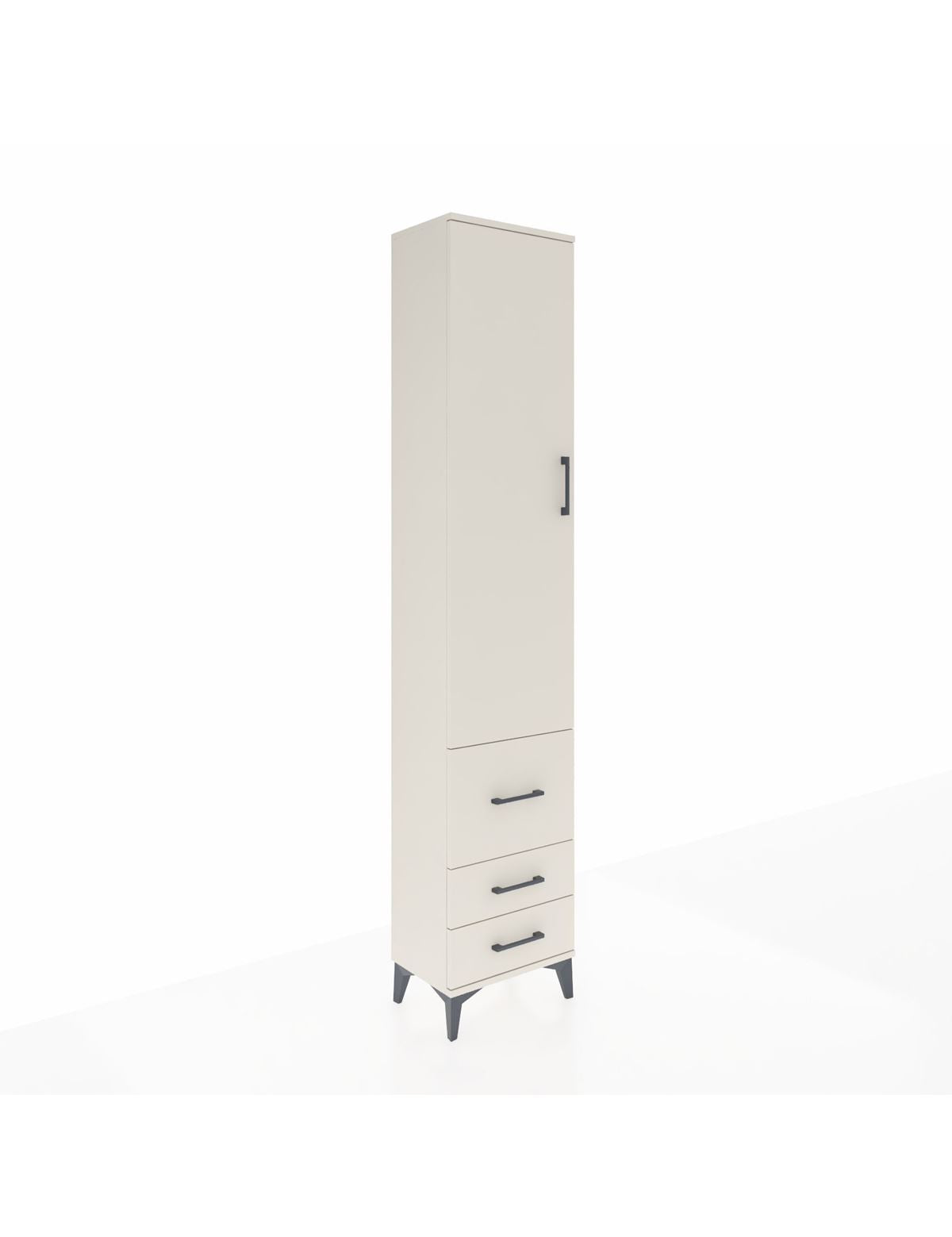 Arges Dolap 2 Raflı 3 Çekmeceli Tek Askılı 44x30x221 Aytaşı-Aytaşı