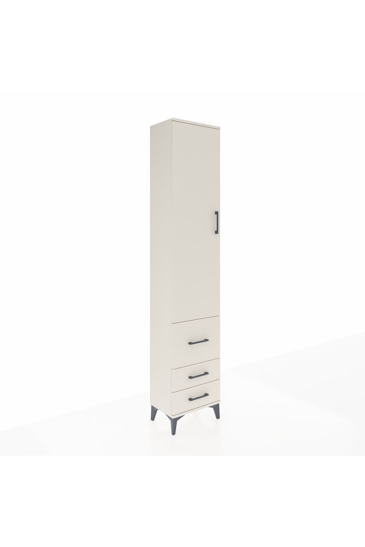 Arges Dolap 2 Raflı 3 Çekmeceli Tek Askılı 44x30x221 Aytaşı-Aytaşı