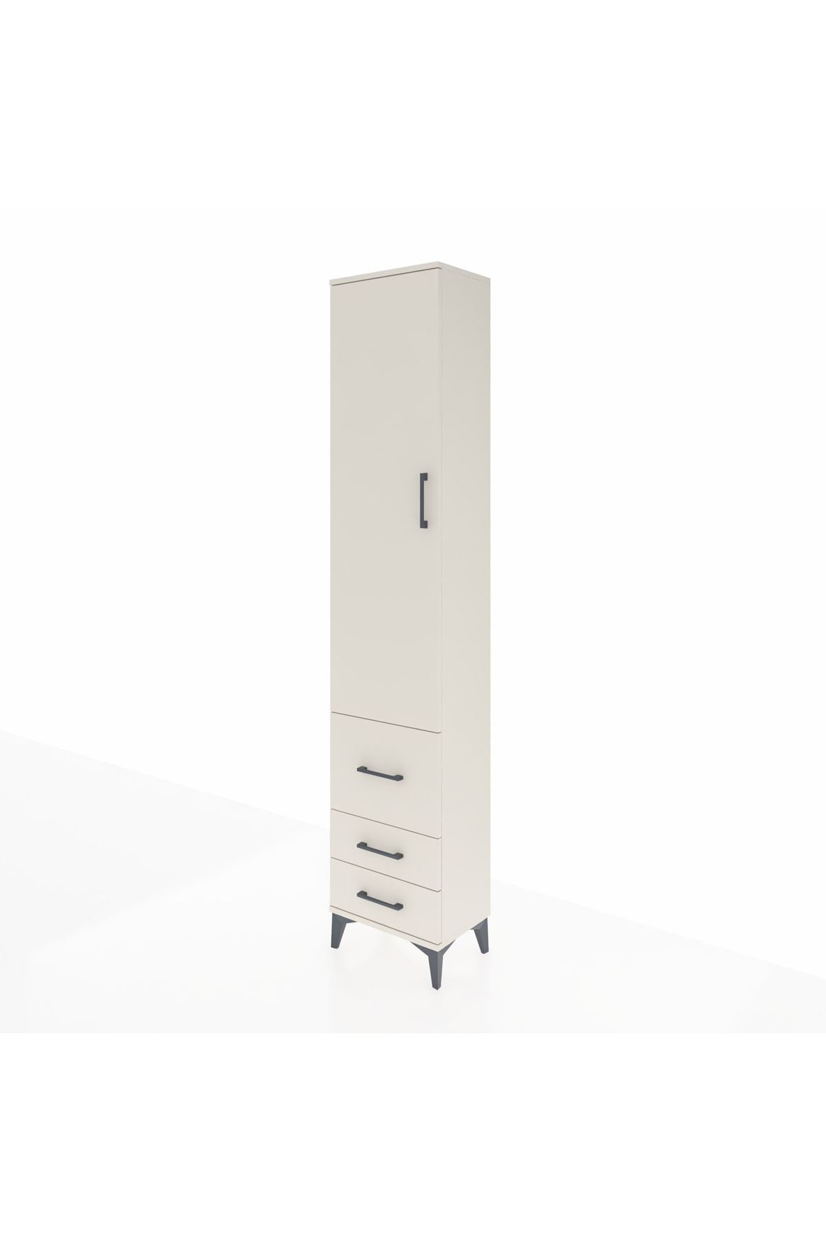 Arges Dolap 2 Raflı 3 Çekmeceli Tek Askılı 44x30x221 Aytaşı-Aytaşı