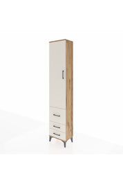 Arges Dolap 2 Raflı 3 Çekmeceli Tek Askılı 44x30x221 Çam-Aytaşı