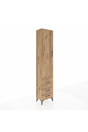 Arges Dolap 2 Raflı 3 Çekmeceli Tek Askılı 44x30x221 Çam-Çam