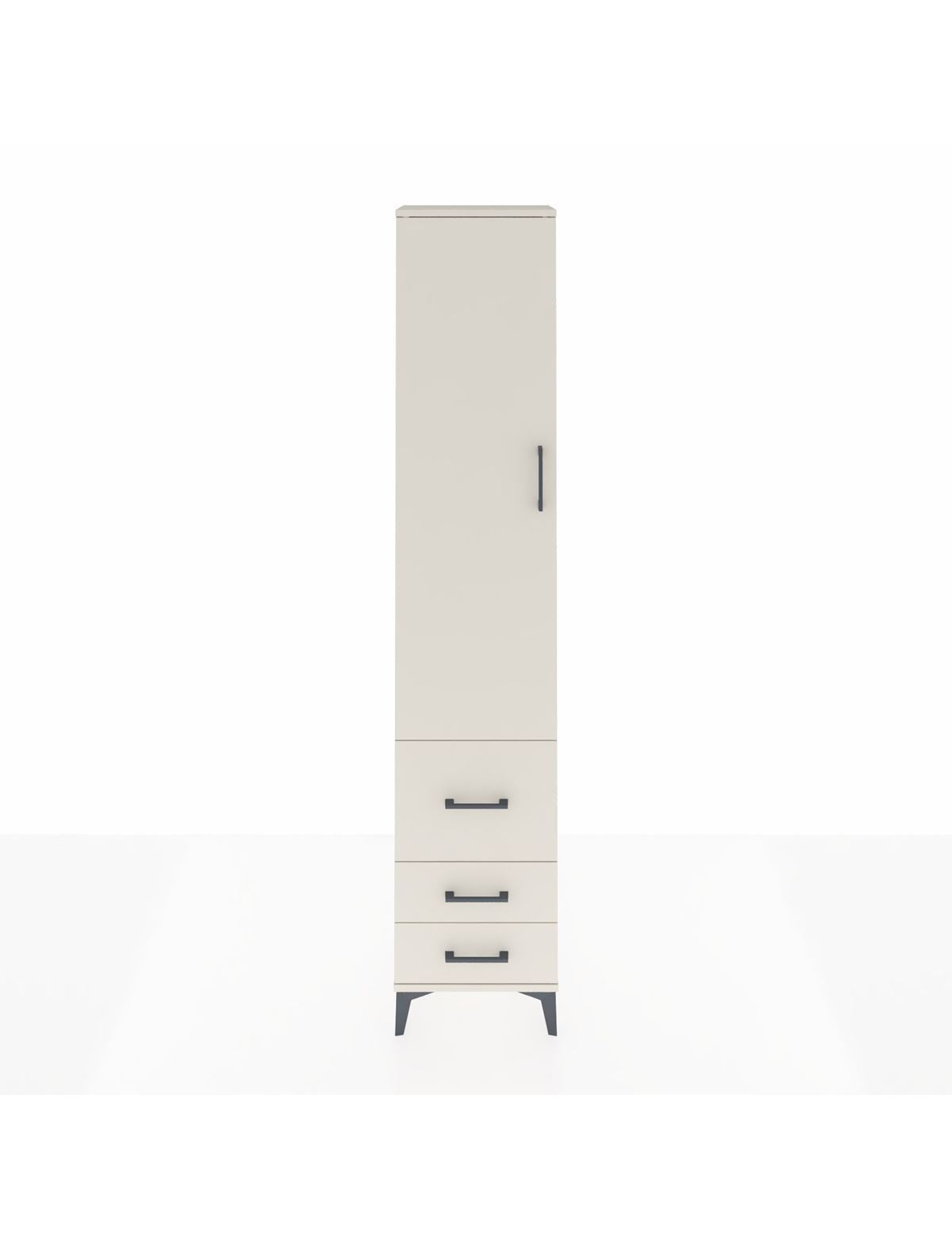 Arges Dolap 4 Raflı 3 Çekmeceli Tek Kapaklı 44x30x221 Aytaşı-Aytaşı