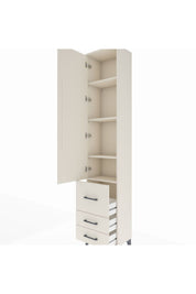 Arges Dolap 4 Raflı 3 Çekmeceli Tek Kapaklı 44x30x221 Aytaşı-Aytaşı