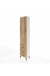 Arges Dolap 4 Raflı 3 Çekmeceli Tek Kapaklı 44x30x221 Aytaşı-Çam