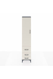 Arges Dolap 4 Raflı 3 Çekmeceli Tek Kapaklı 44x30x221 Antrasit-Aytaşı