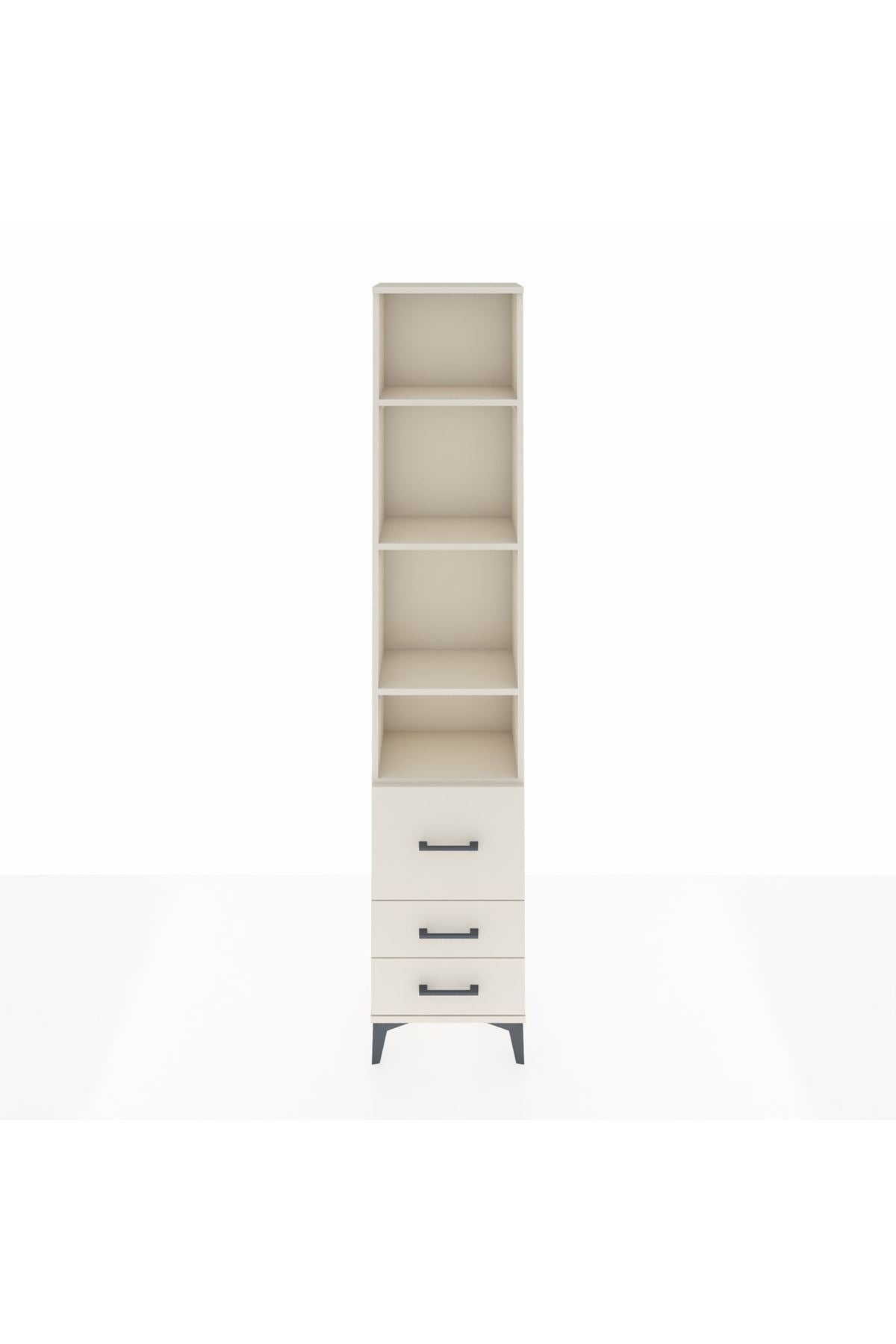 Arges Dolap 4 Raflı 3 Çekmeceli 44x30x221 Aytaşı-Aytaşı