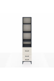 Arges Dolap 4 Raflı 3 Çekmeceli 44x30x221 Antrasit-Aytaşı