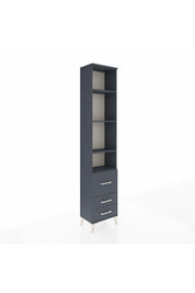 Arges Dolap 4 Raflı 3 Çekmeceli 44x30x221 Antrasit-Antrasit