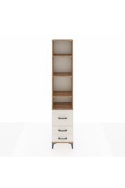 Arges Dolap 4 Raflı 3 Çekmeceli 44x30x221 Çam-Aytaşı