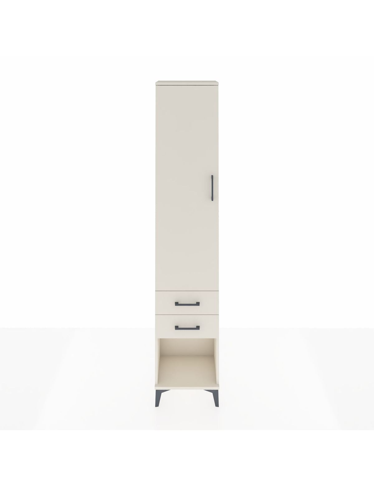 Arges Dolap 2 Raflı 2 Çekmeceli Tek Askılı 44x30x221 Aytaşı-Aytaşı