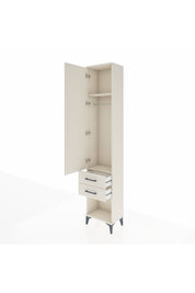 Arges Dolap 2 Raflı 2 Çekmeceli Tek Askılı 44x30x221 Aytaşı-Aytaşı