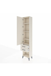 Arges Dolap 4 Raflı 2 Çekmeceli Tek Kapaklı 44x30x221 Aytaşı-Aytaşı