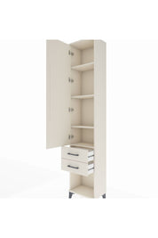 Arges Dolap 4 Raflı 2 Çekmeceli Tek Kapaklı 44x30x221 Aytaşı-Aytaşı