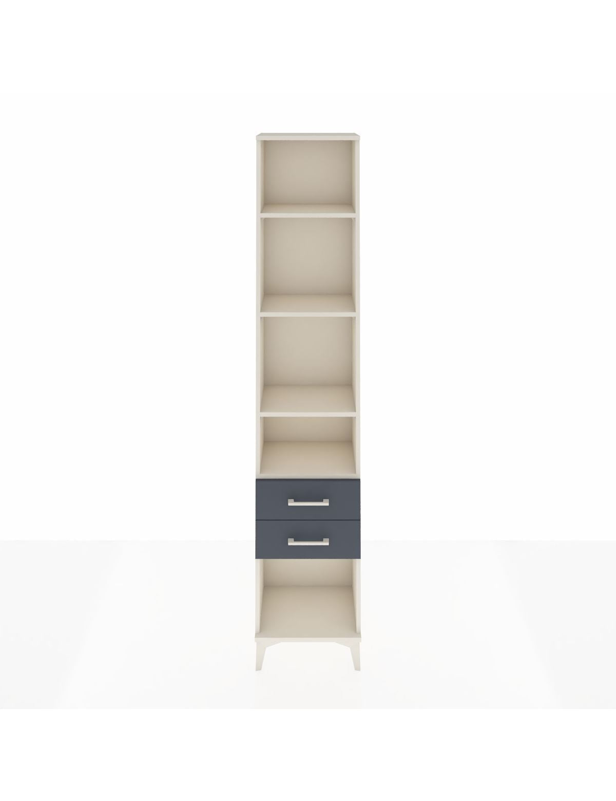 Arges Dolap 4 Raflı 2 Çekmeceli 44x30x221 Aytaşı-Antrasit