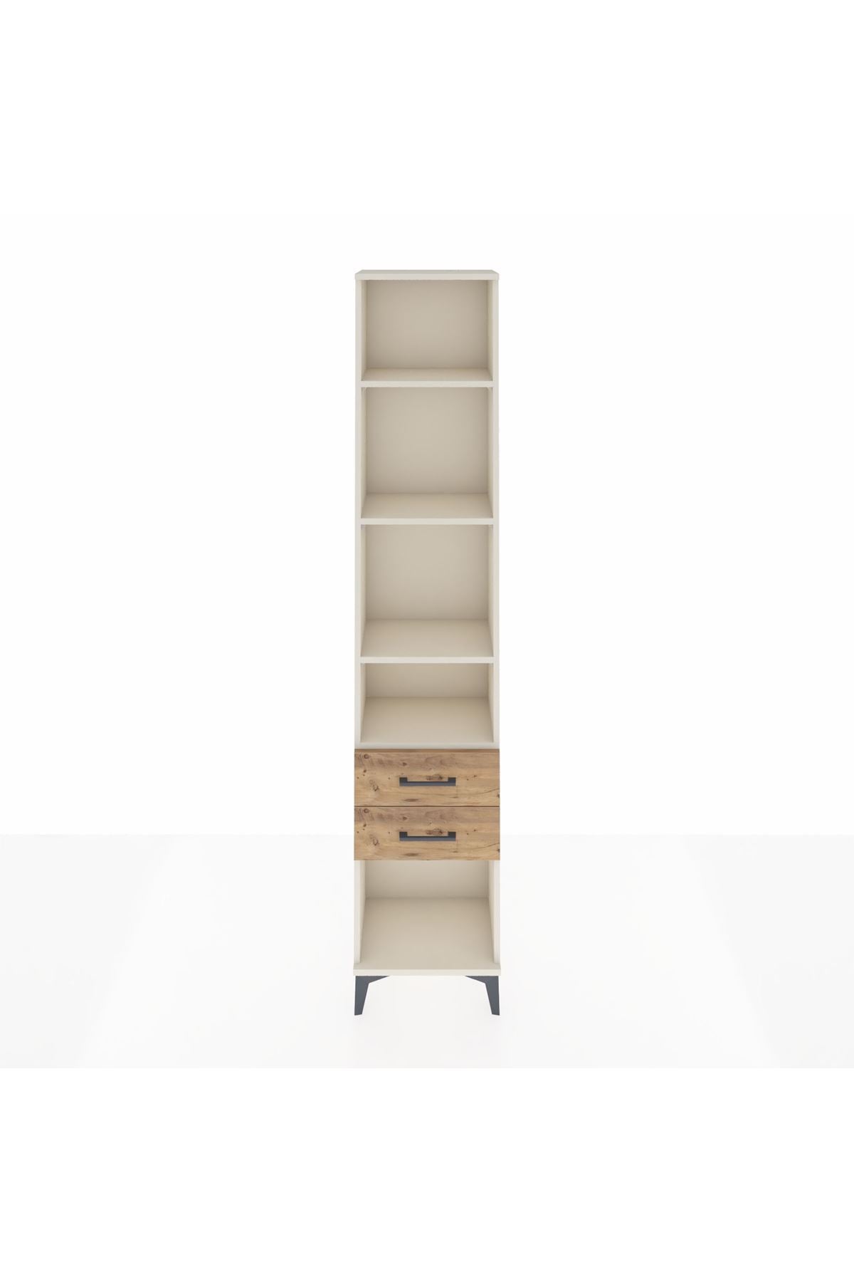 Arges Dolap 4 Raflı 2 Çekmeceli 44x30x221 Aytaşı-Çam